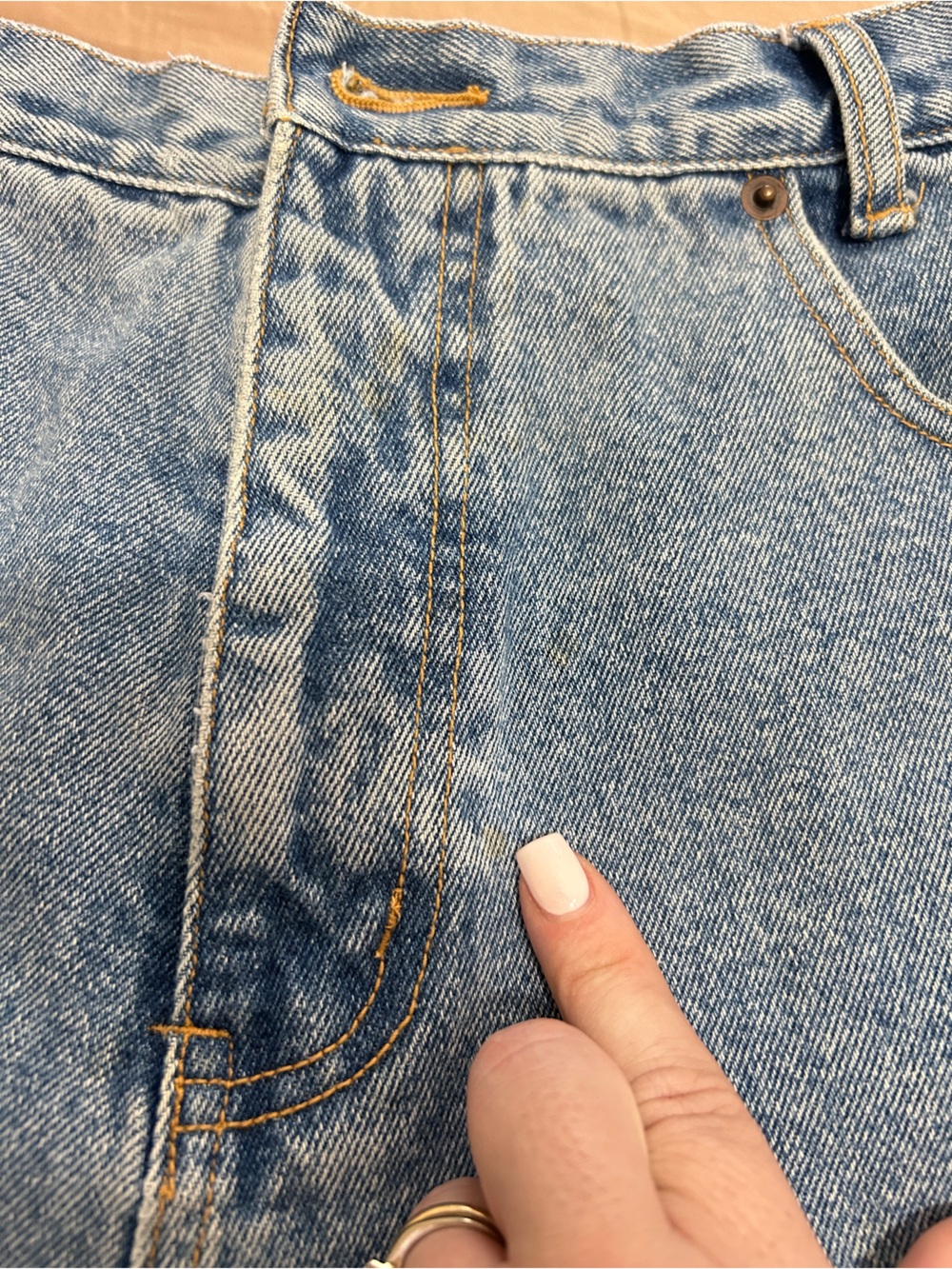 Vintage Denim Shorts Sz S/M - Picture 9 of 10